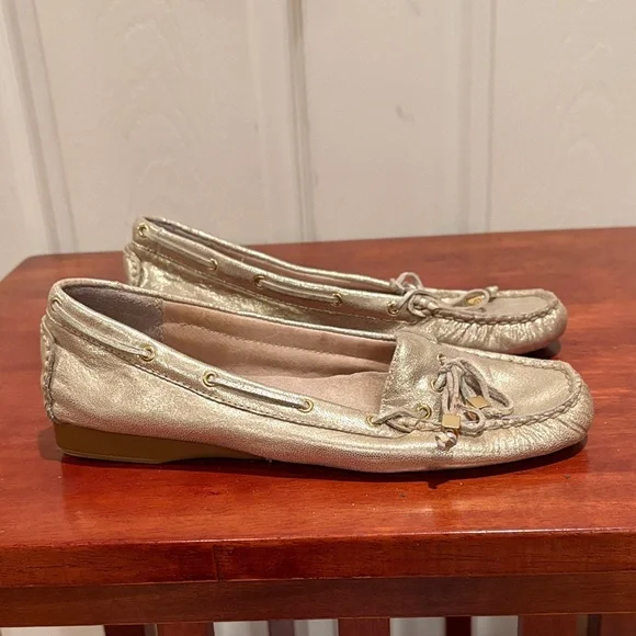 Michael Kors Metallic Gold Moccasins/Loafers - Picture 5 of 7